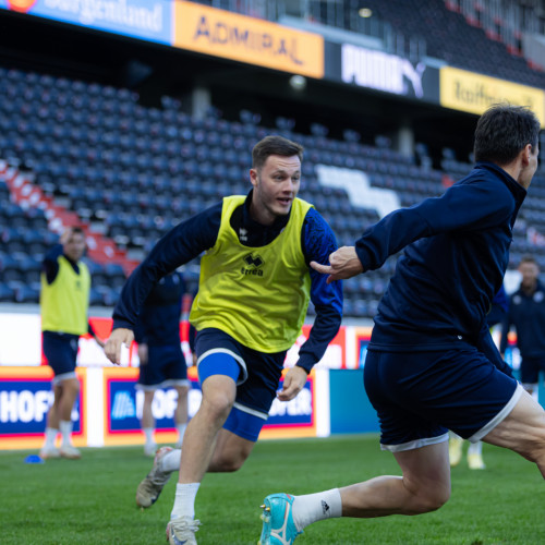 Pre-match training session of Kazakhstan national team
