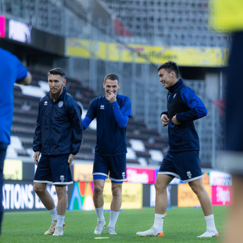 Pre-match training session of Kazakhstan national team
