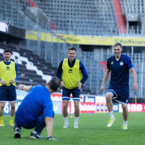 Pre-match training session of Kazakhstan national team
