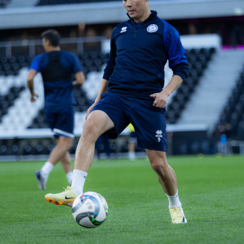 Pre-match training session of Kazakhstan national team
