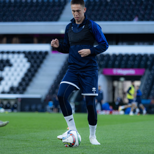 Pre-match training session of Kazakhstan national team