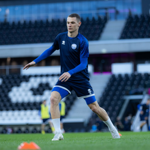 Pre-match training session of Kazakhstan national team