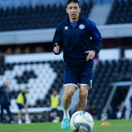 Pre-match training session of Kazakhstan national team