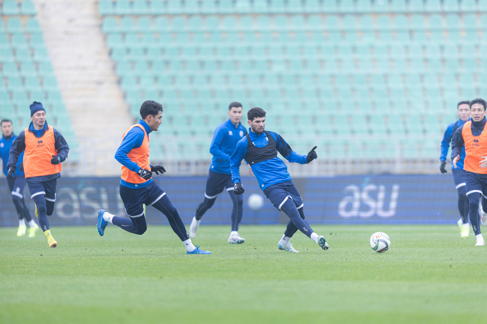 Photos from pre-match training session in Almaty
