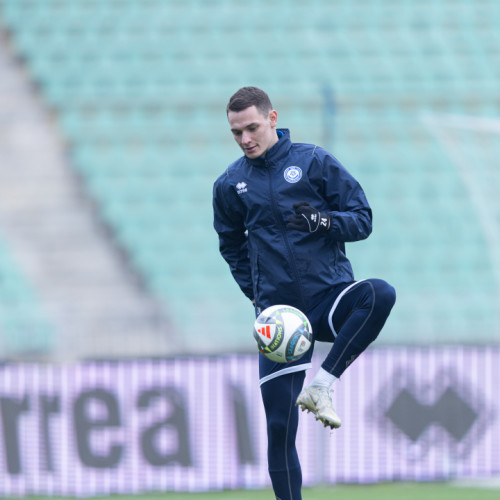 Photos from pre-match training session in Almaty