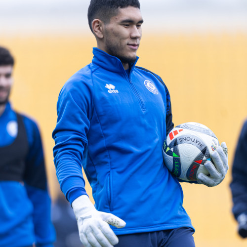 Photos from pre-match training session in Almaty