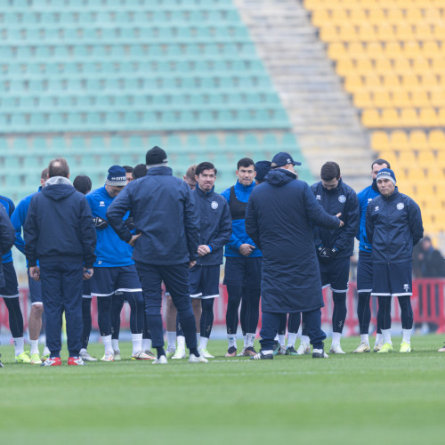 Photos from pre-match training session in Almaty