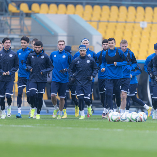 Photos from pre-match training session in Almaty