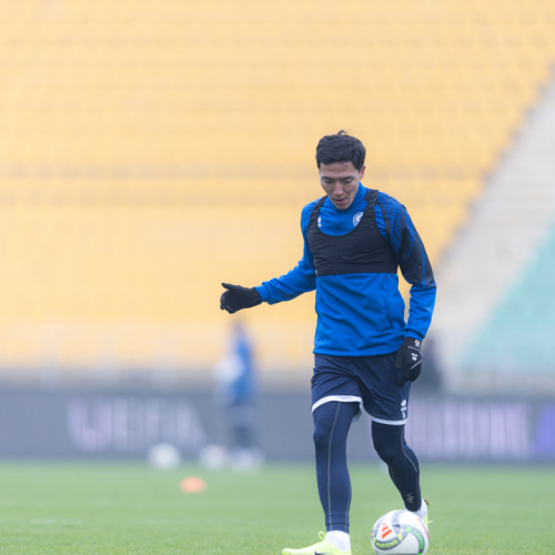 Photos from pre-match training session in Almaty