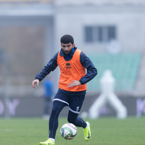 Photos from pre-match training session in Almaty