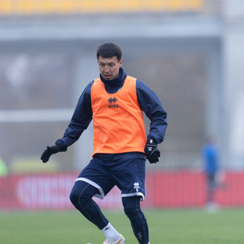 Photos from pre-match training session in Almaty