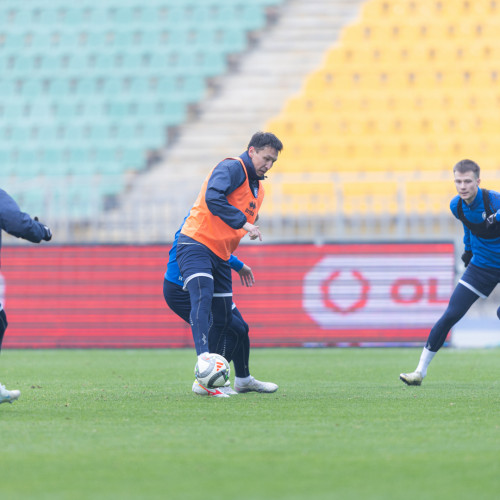 Photos from pre-match training session in Almaty