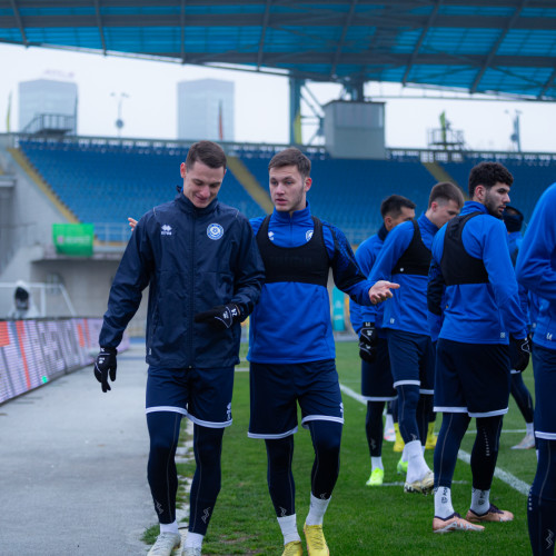 Photos from pre-match training session in Almaty