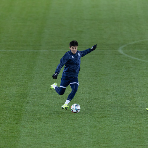 Pre-match training session in Oslo