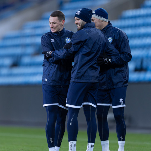 Pre-match training session in Oslo
