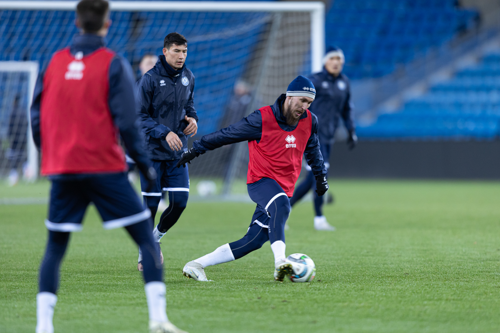 Pre-match training session in Oslo
