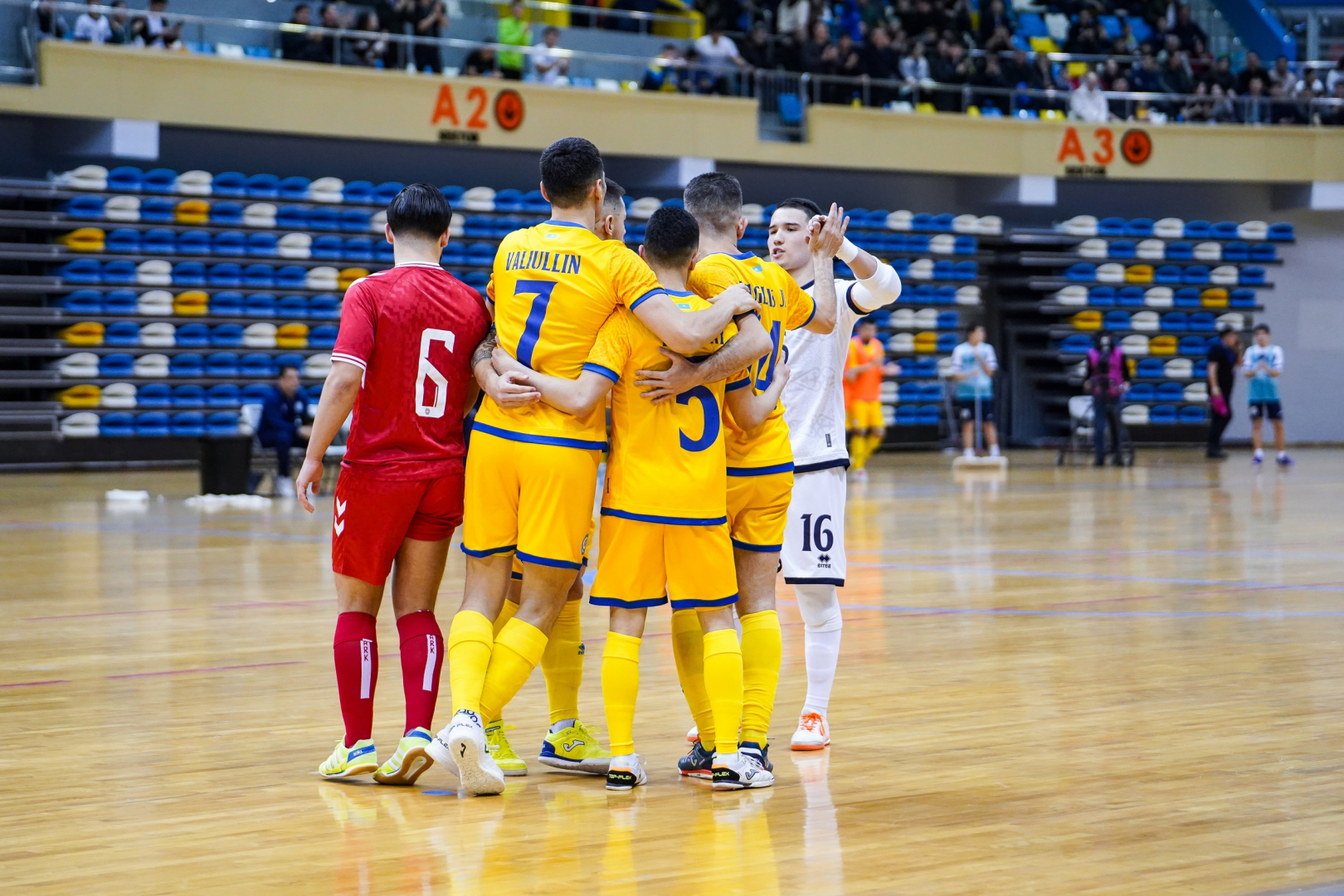 Kazakhstan futsal team defeats Denmark at home