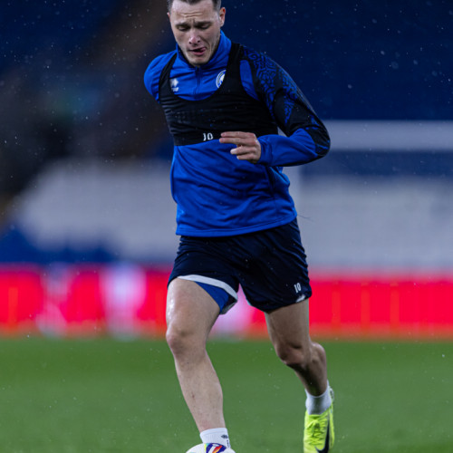 Pre-match training session in Cardiff