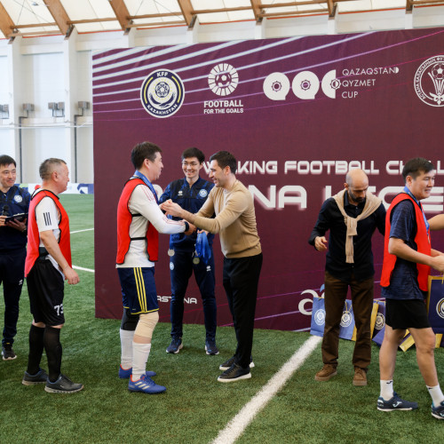 Annual Walking Football tournament held in Astana