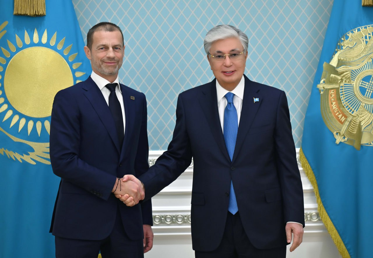 Қасым-Жомарт Тоқаев УЕФА президенті Александер Чеферинді қабылдады