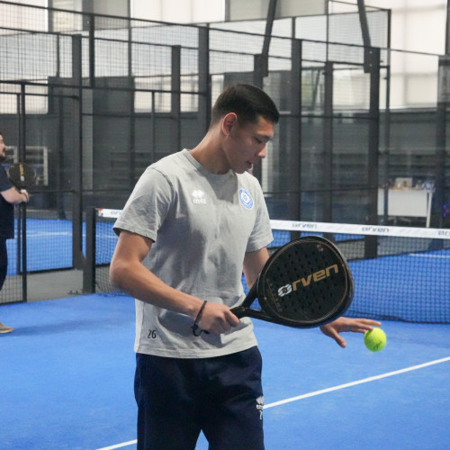 Kazakhstan national team's players take part in padel masterclass