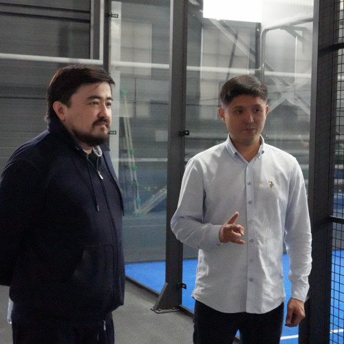 Kazakhstan national team's players take part in padel masterclass