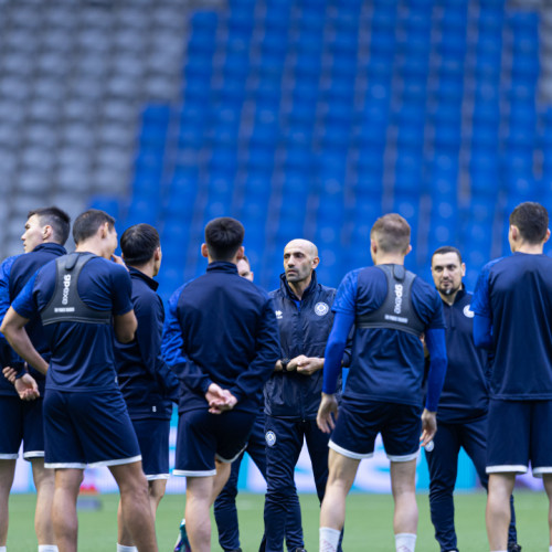 pre-match training session - photos