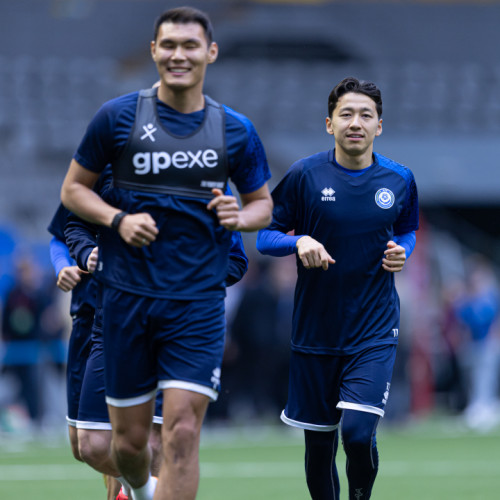 pre-match training session - photos