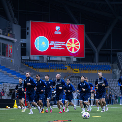 pre-match training session - photos