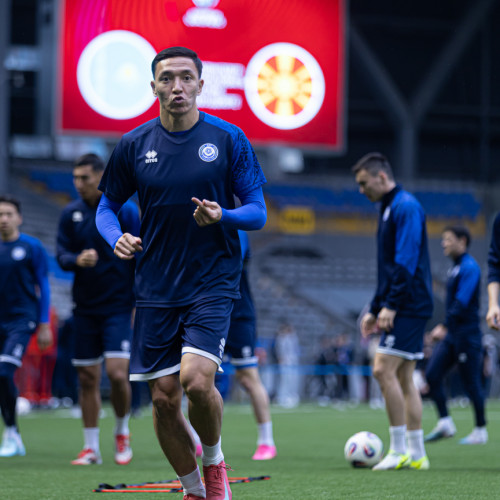 pre-match training session - photos