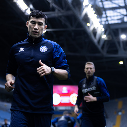 pre-match training session - photos