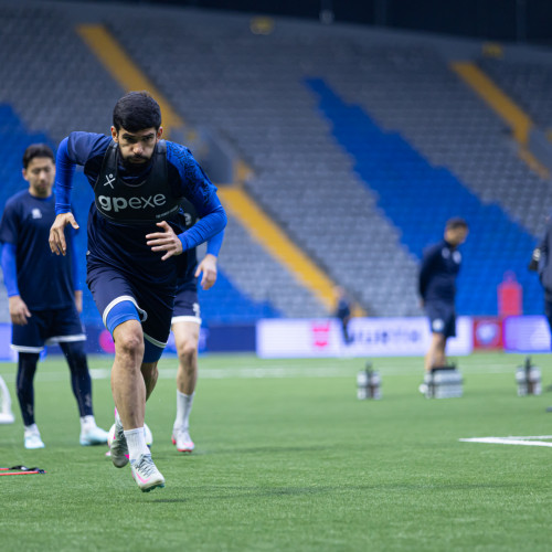 pre-match training session - photos