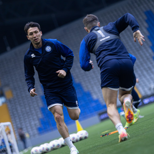 pre-match training session - photos