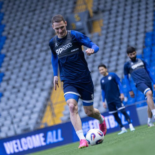 pre-match training session - photos