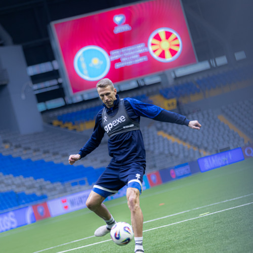 pre-match training session - photos
