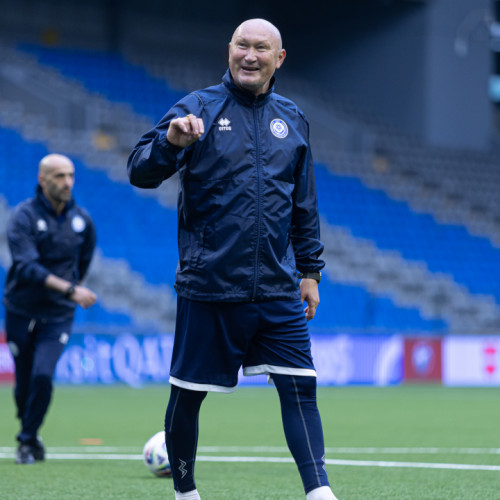 pre-match training session - photos