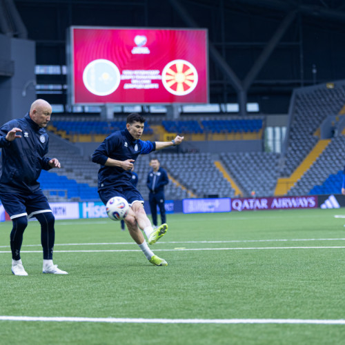 pre-match training session - photos