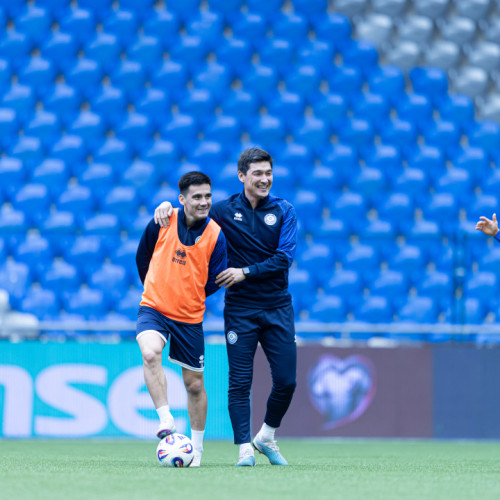 pre-match training session - photos