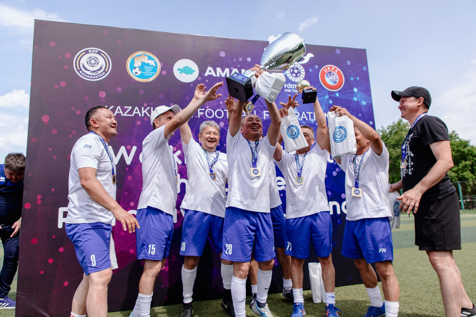 Walking Football tournament among football veterans took place in Petropavlovsk