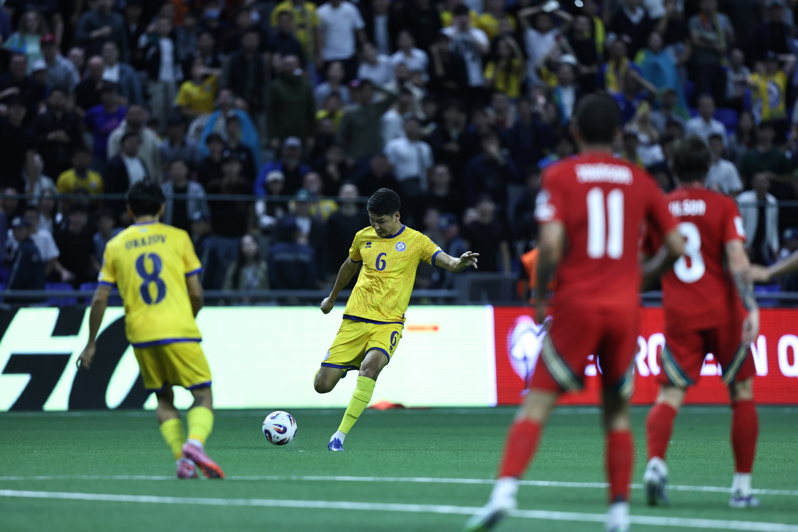 Kazakhstan loses to Wales at home