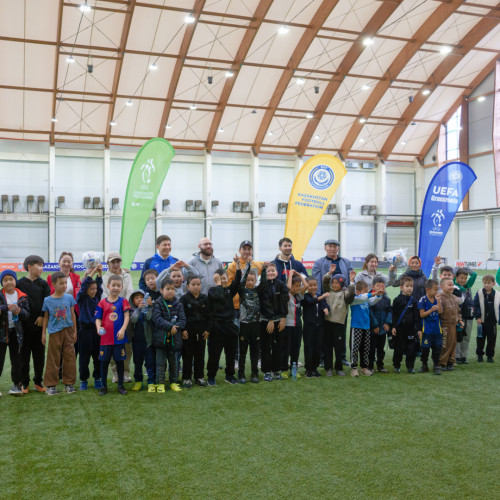 Over 100 Children Join UEFA Grassroots Week in Astana