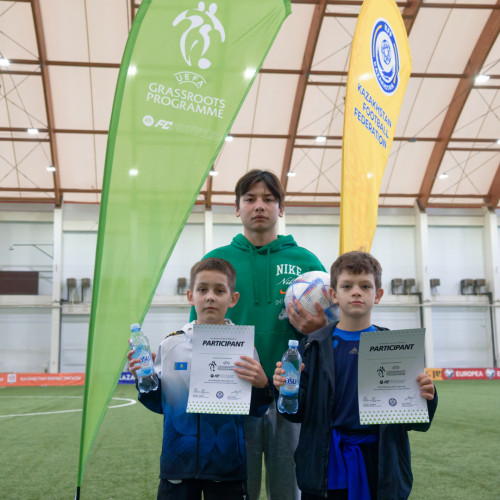 Over 100 Children Join UEFA Grassroots Week in Astana