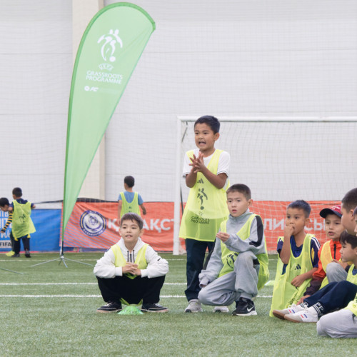Over 100 Children Join UEFA Grassroots Week in Astana