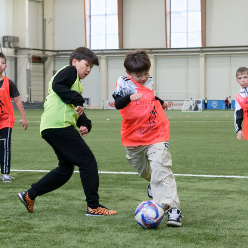 Over 100 Children Join UEFA Grassroots Week in Astana