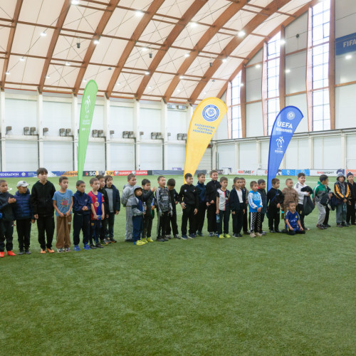 Over 100 Children Join UEFA Grassroots Week in Astana