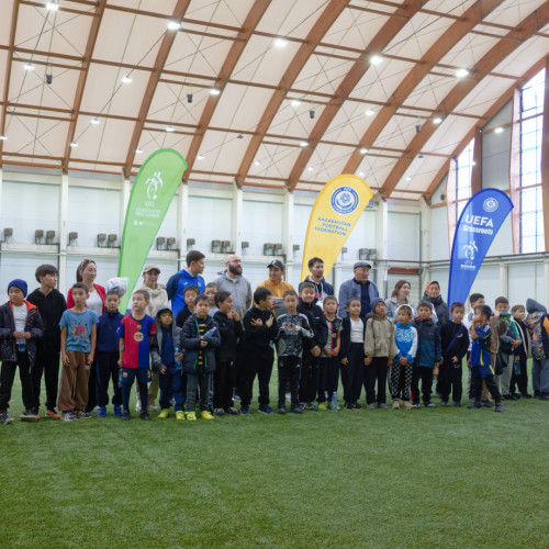 Over 100 Children Join UEFA Grassroots Week in Astana