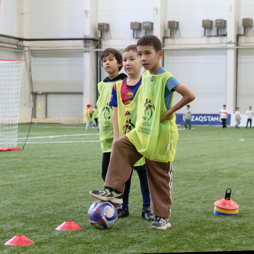 Over 100 Children Join UEFA Grassroots Week in Astana