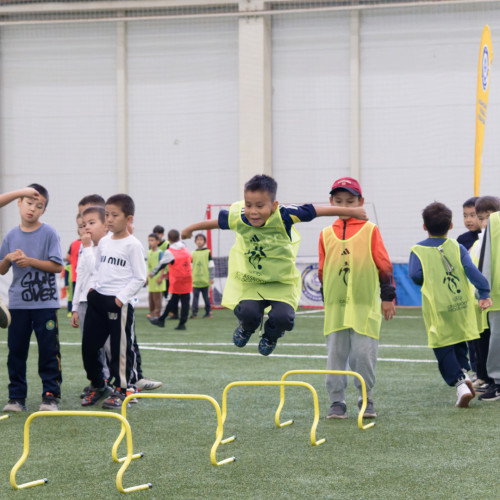 Over 100 Children Join UEFA Grassroots Week in Astana