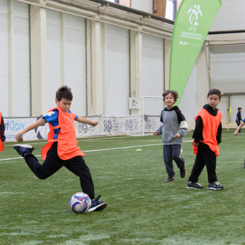 Over 100 Children Join UEFA Grassroots Week in Astana