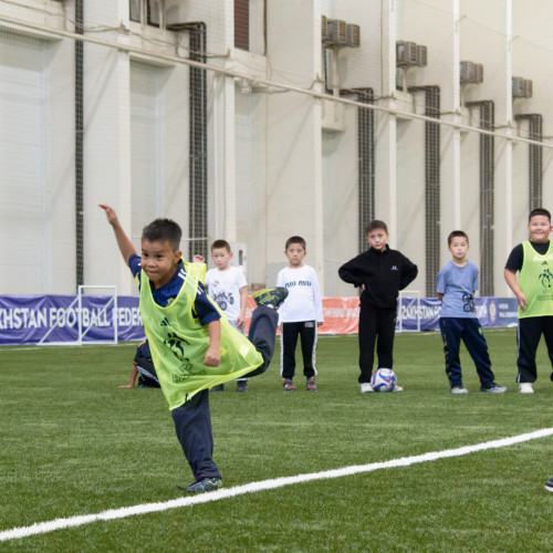 Over 100 Children Join UEFA Grassroots Week in Astana
